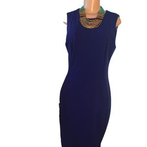 NEW Calvin Klein Classic Royal blue dress Size 12